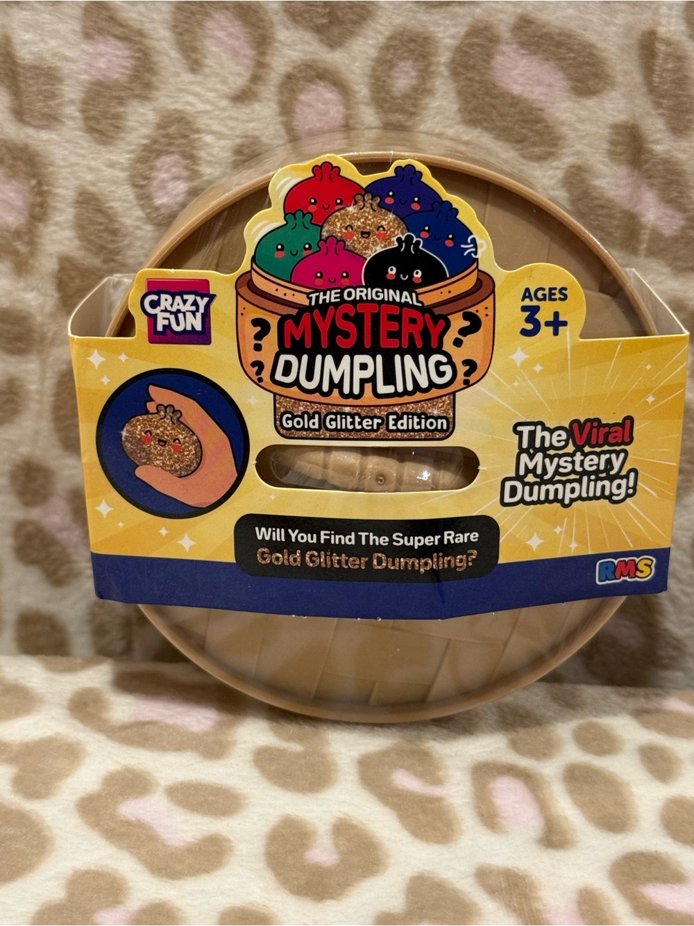 RMS Crazy Fun Mystery Dumpling Gold Glitter Edition - Rare Viral Toy